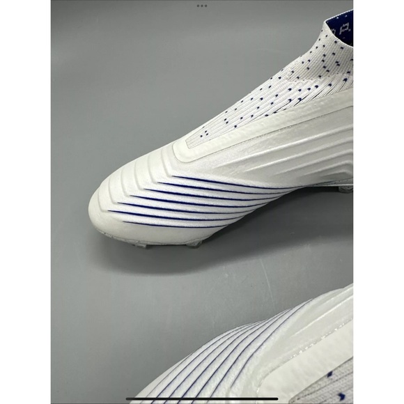 ADIDAS CLEATS PREDATOR 19+ FG/AG BOOST VIRTUSO - FOOTWEAR WHITE/BOLD BLUE 7.5 main image 5